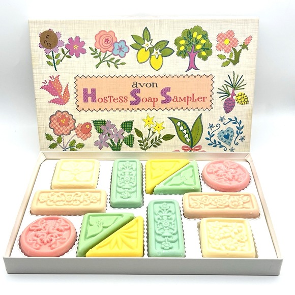 Avon Other - Vintage Avon Hostess Soap Sampler 1964-65 Original Box 12 Pastel Cakes Of Soap